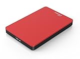 Sonnics 1TB Rojo Disco duro externo portátil de Velocidad de transferencia ultrarrápida USB 3.0 para PC Windows,...